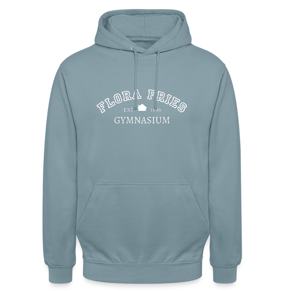 AHS Flora Fries- Unisex Hoodie - stonewash blue