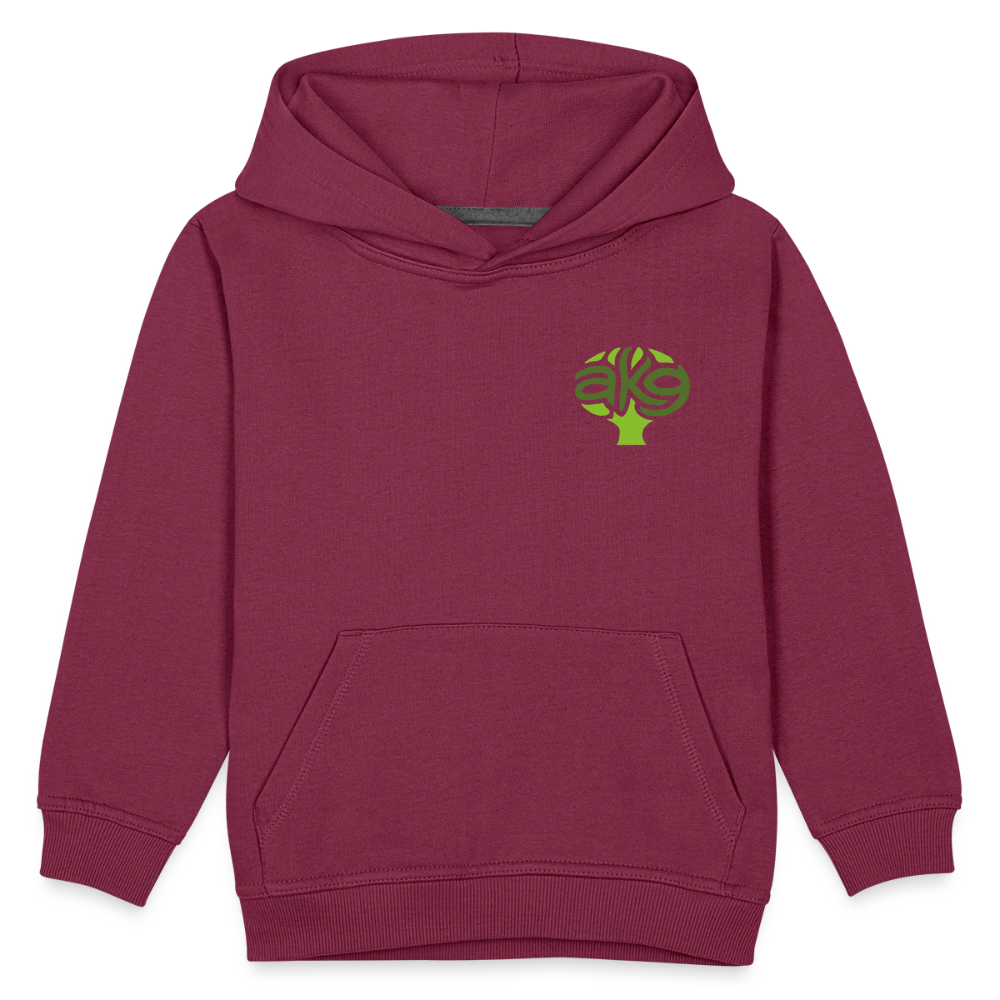 Anton-Krieger-Gasse Kinder Hoodie - bordeaux