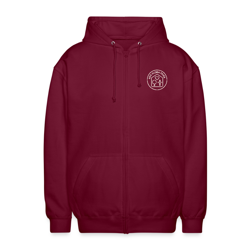 AHS Flora Fries- Unisex Hooded Jacket - bordeaux