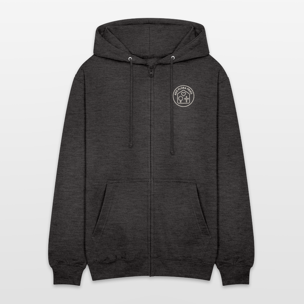 AHS Flora Fries- Unisex Hooded Jacket - charcoal grey