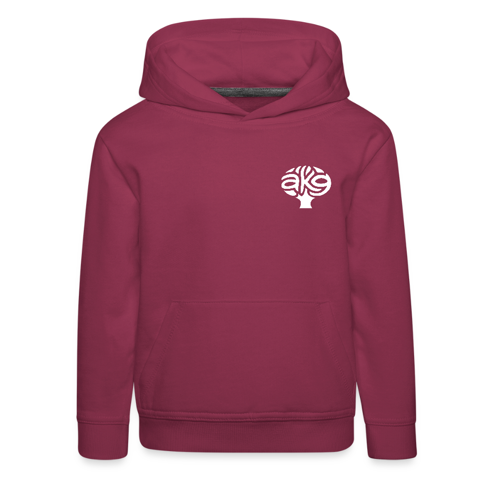 Anton-Krieger-Gasse Kinder Hoodie - bordeaux
