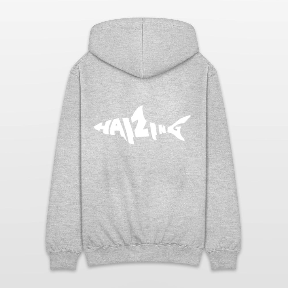 Haizingergymnasium- Kapuzenjacke - light heather grey