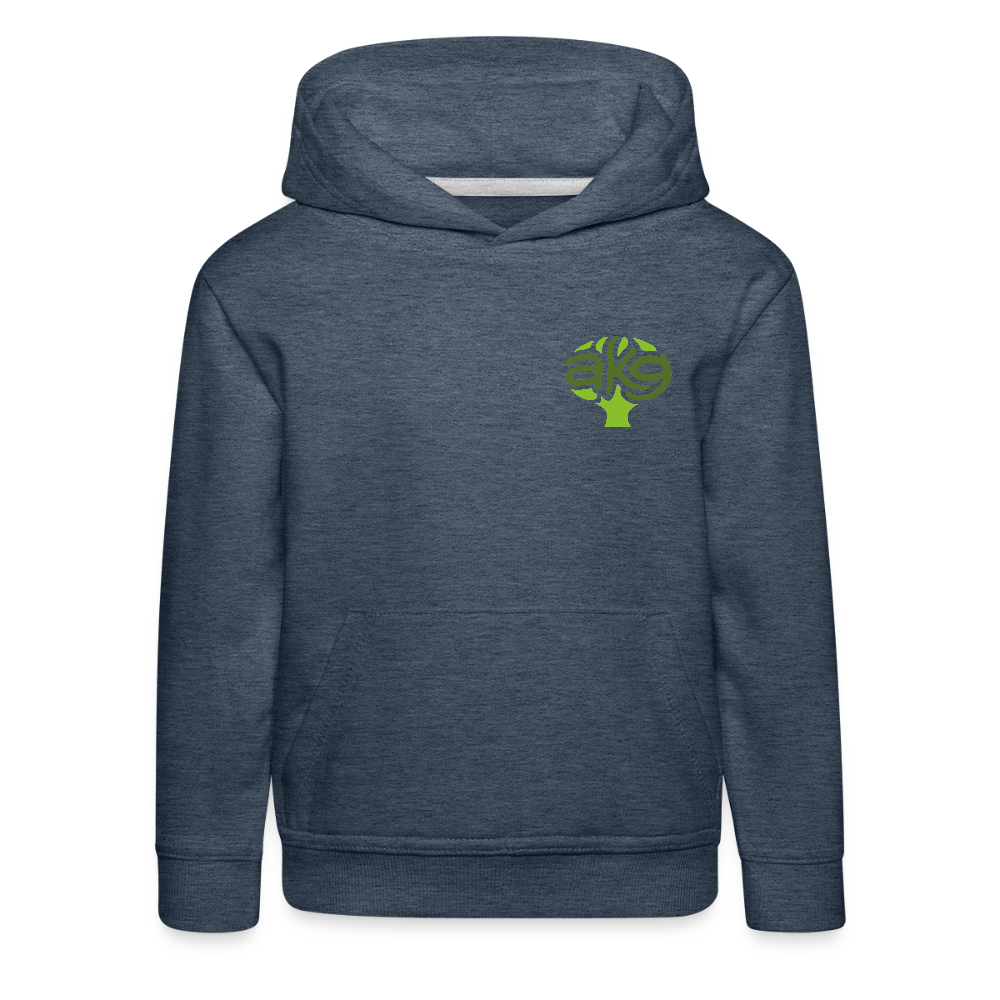 Anton-Krieger-Gasse Kinder Hoodie - heather denim