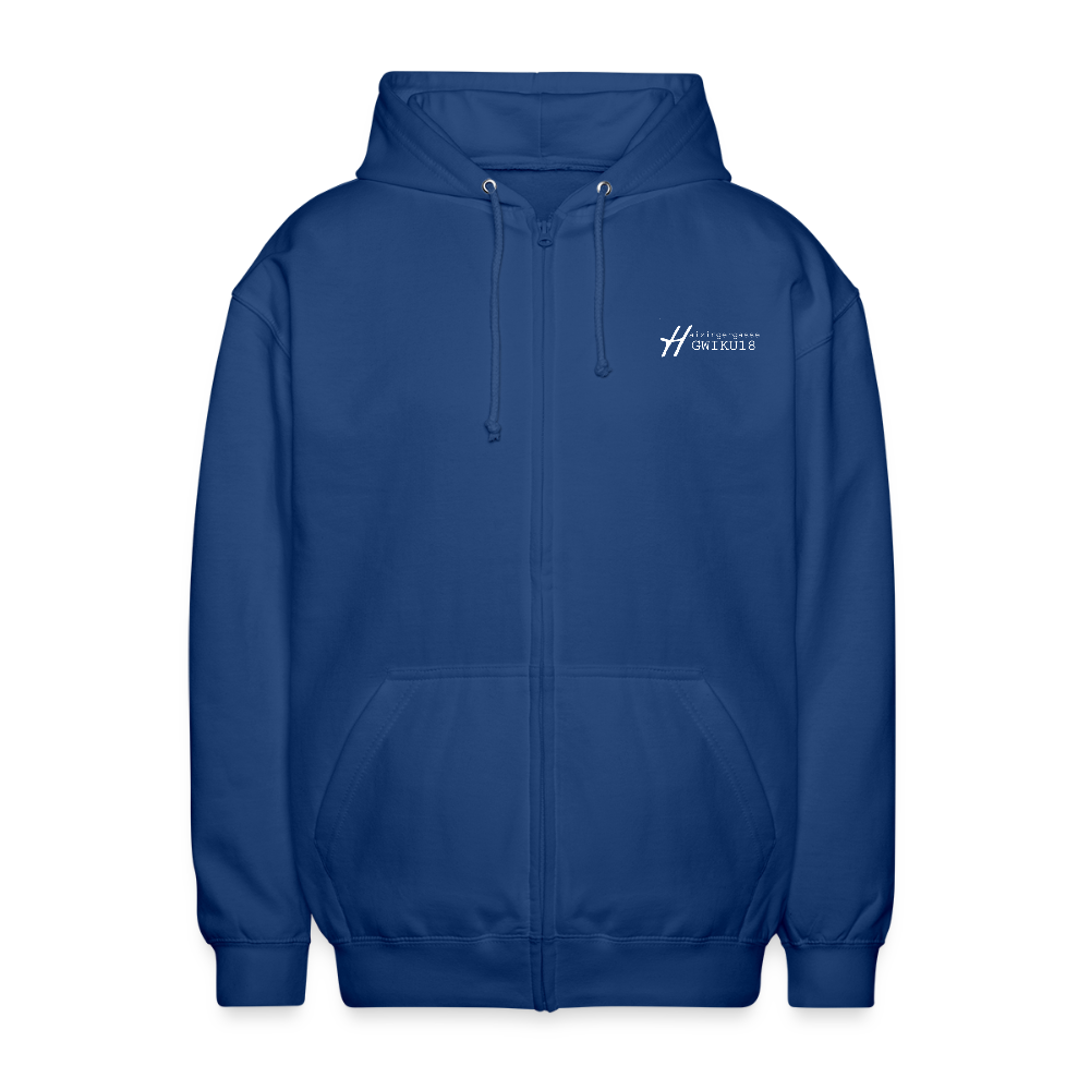 Haizingergymnasium- Kapuzenjacke - royal blue