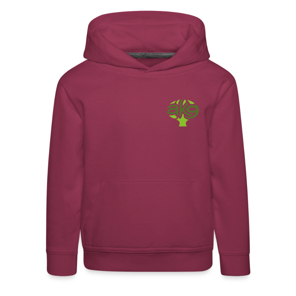 Anton-Krieger-Gasse Kinder Hoodie - bordeaux