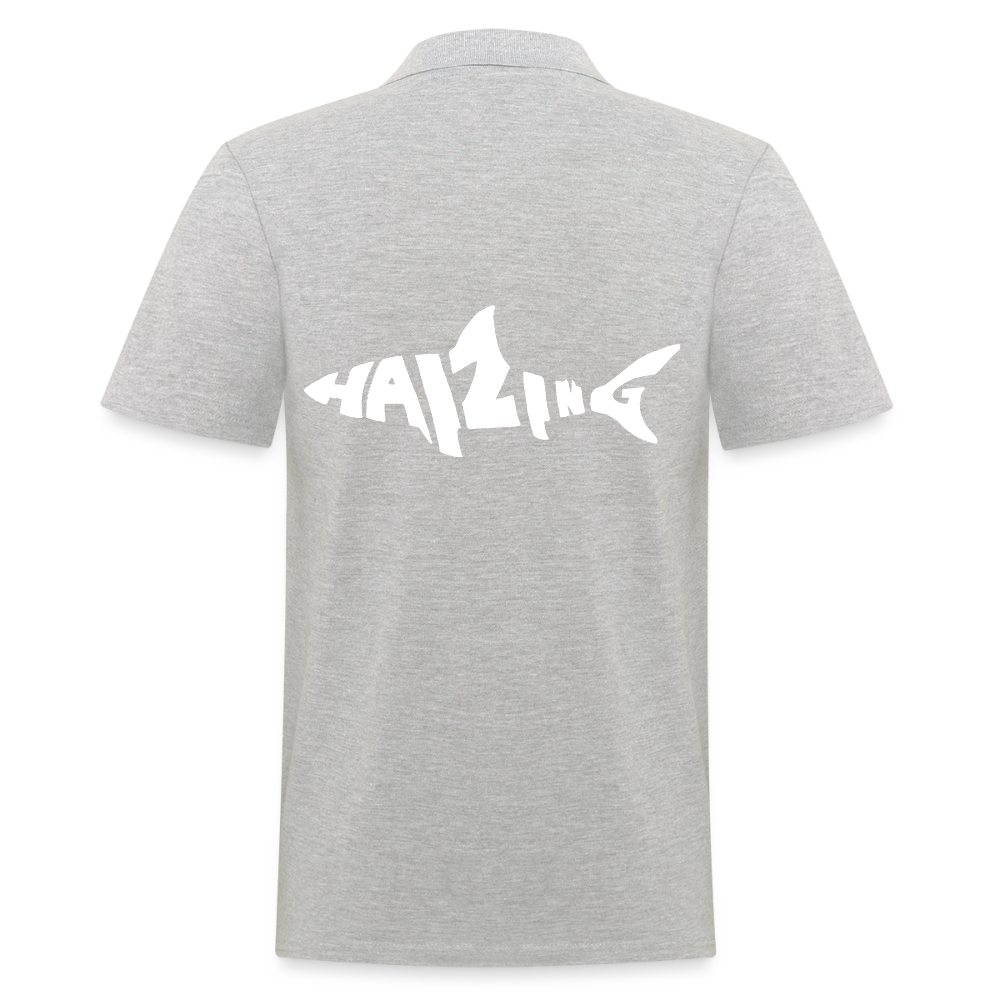 Haizingergymnasium- Polo Shirt - heather grey