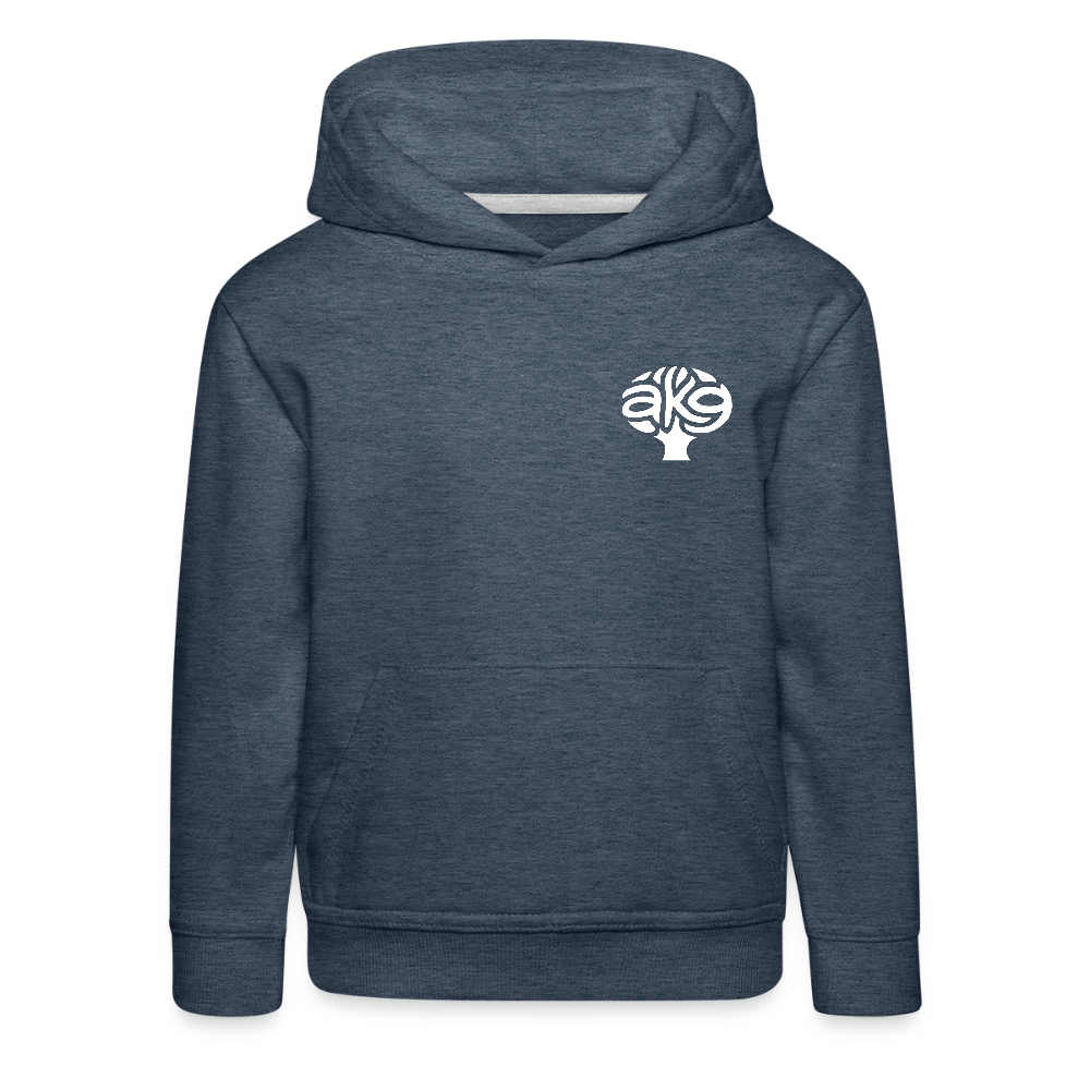 Anton-Krieger-Gasse Kinder Hoodie - heather denim