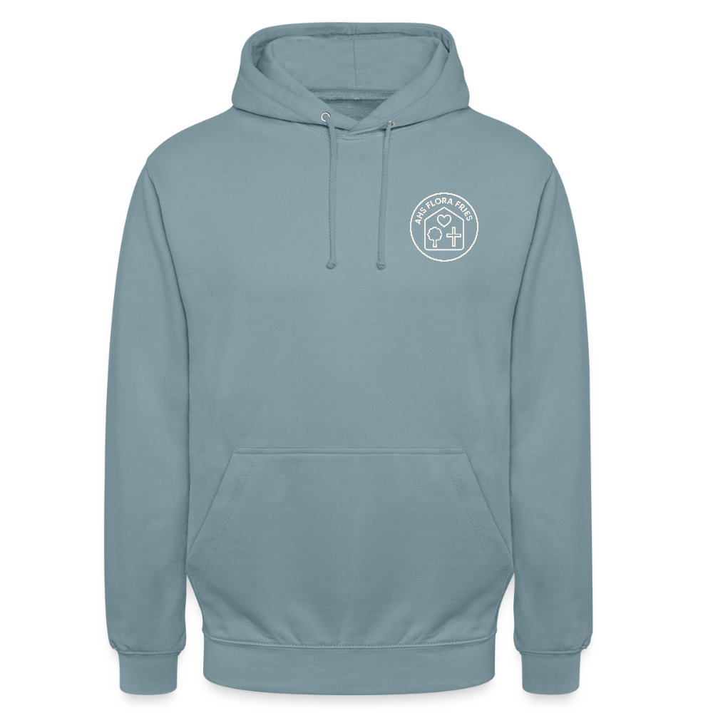AHS Flora Fries- Unisex Hoodie - stonewash blue