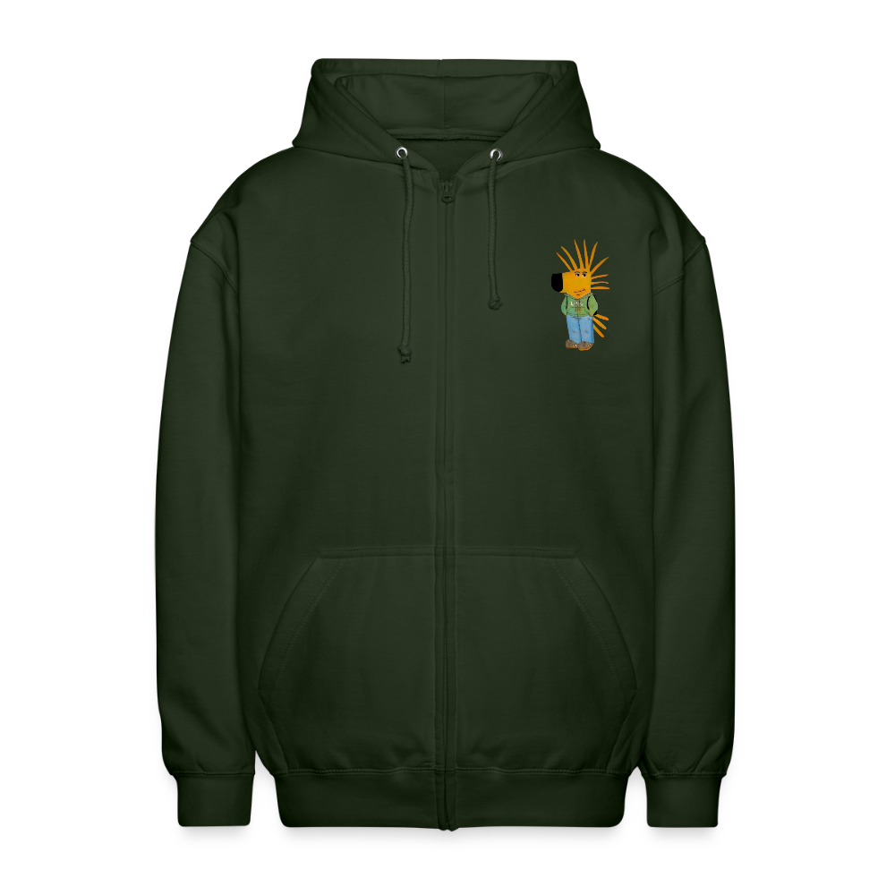 AHS Geblergasse Kapuzenjacke - forest green