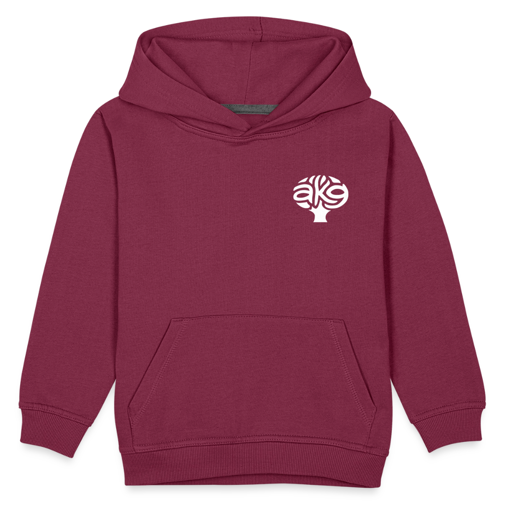 Anton-Krieger-Gasse Kinder Hoodie - bordeaux