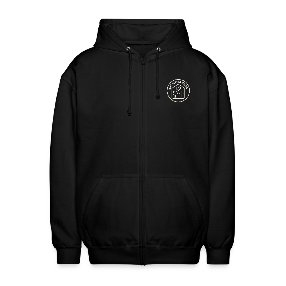 AHS Flora Fries- Unisex Hooded Jacket - black