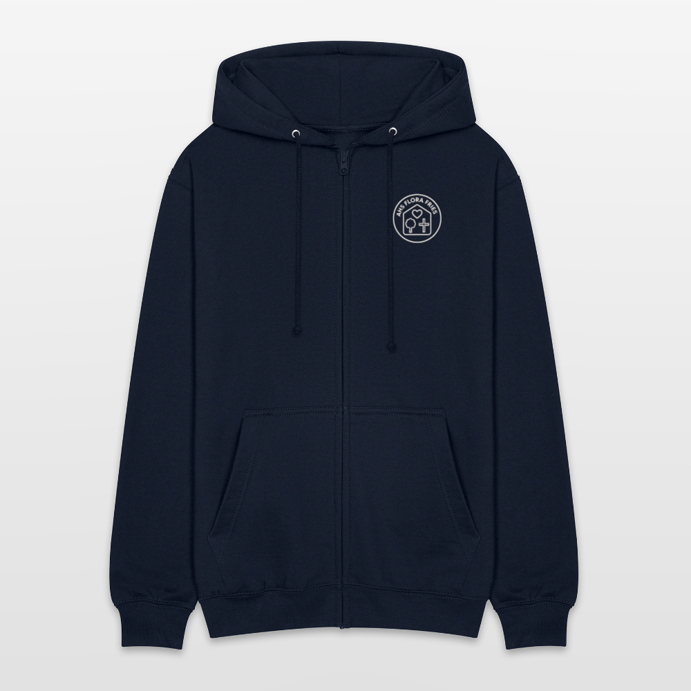 AHS Flora Fries- Unisex Hooded Jacket - navy