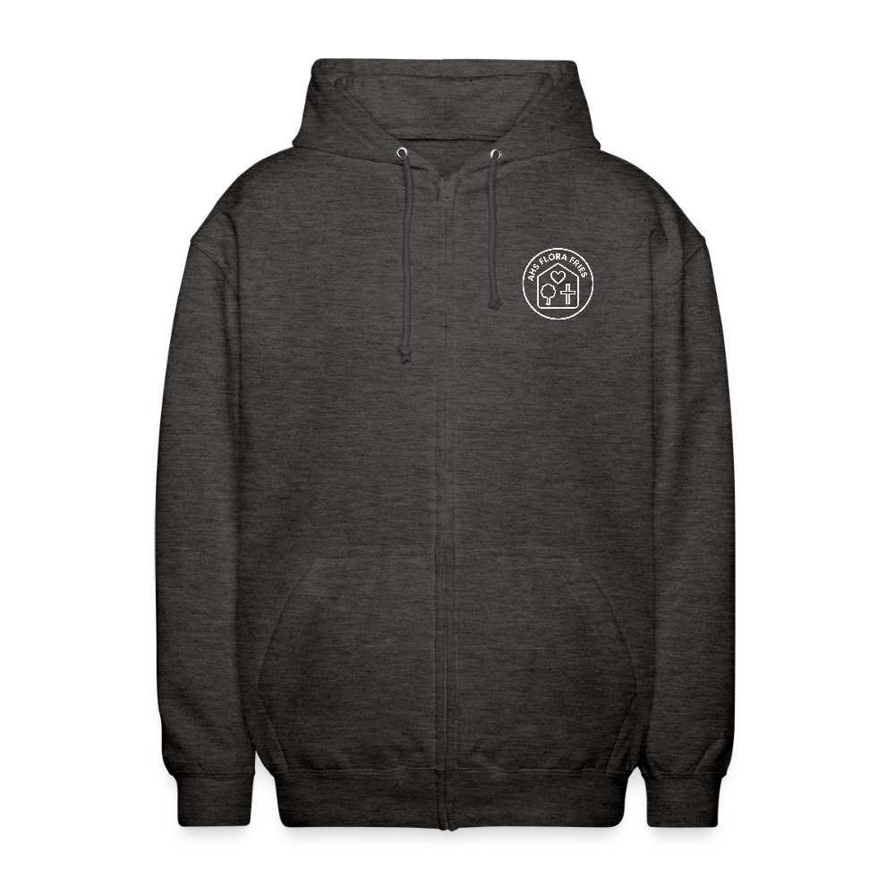 AHS Flora Fries- Unisex Hooded Jacket - charcoal grey