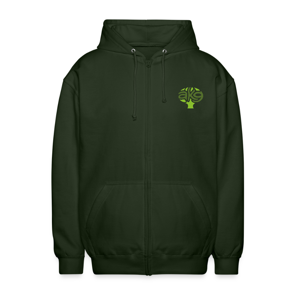 Anton-Krieger-Gasse Kapuzenjacke - forest green