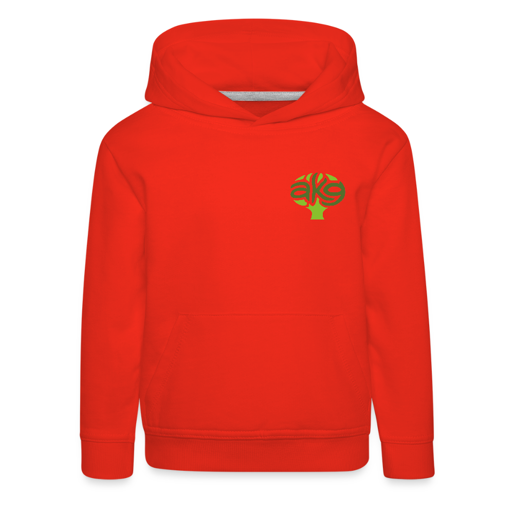 Anton-Krieger-Gasse Kinder Hoodie - red