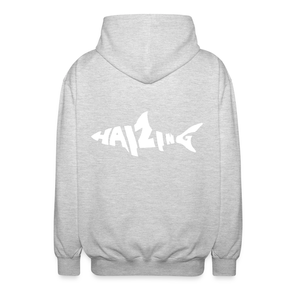 Haizingergymnasium- Kapuzenjacke - light heather grey