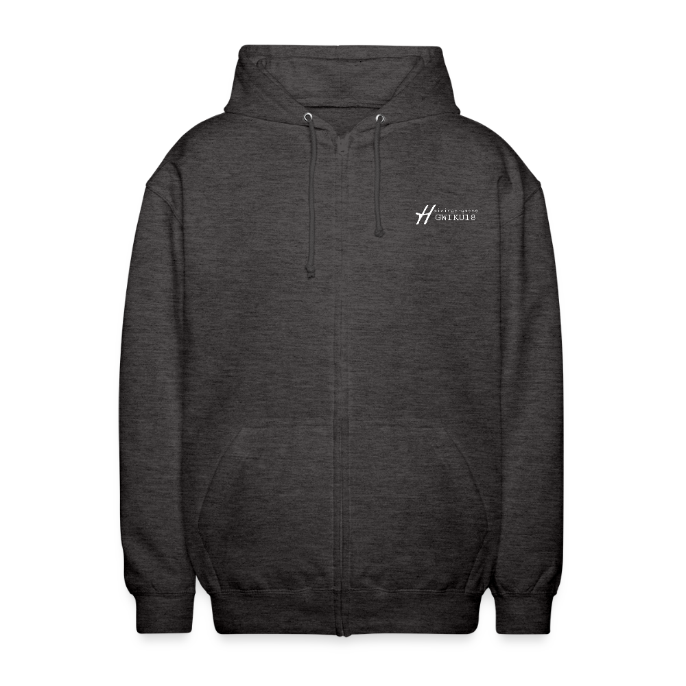 Haizingergymnasium- Kapuzenjacke - charcoal grey