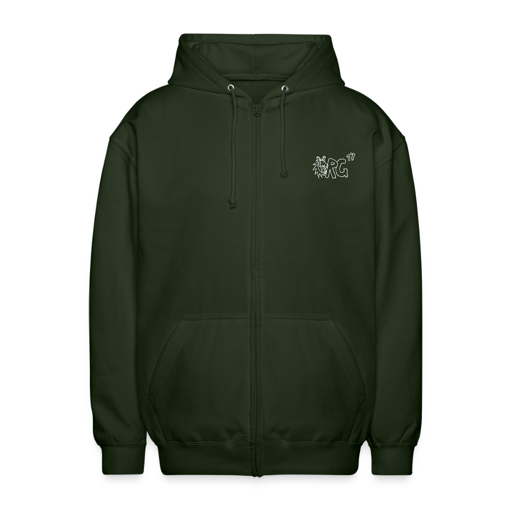 AHS Geblergasse Kapuzenjacke - forest green