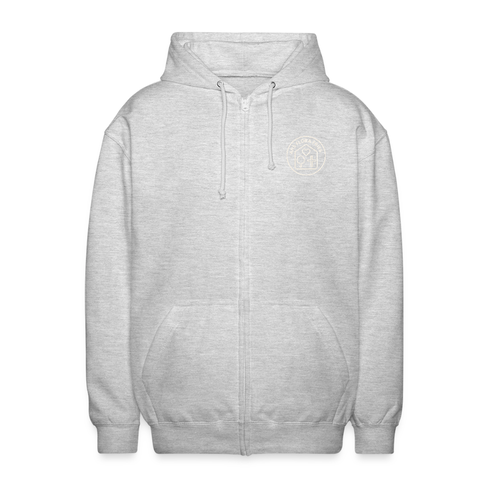 AHS Flora Fries- Unisex Hooded Jacket - light heather grey