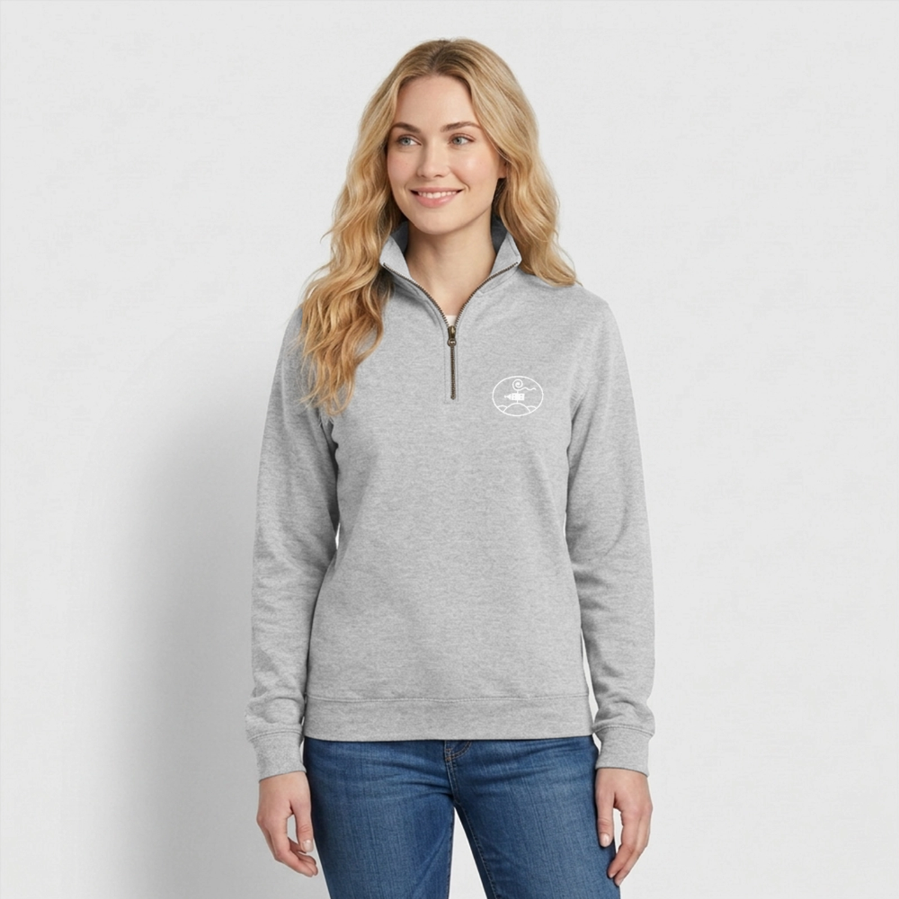 Schottengymnasium Quarter-Zip Sweatshirt - heather grey