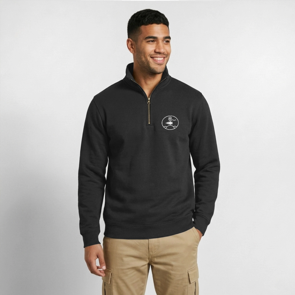 Schottengymnasium Quarter-Zip Sweatshirt - black