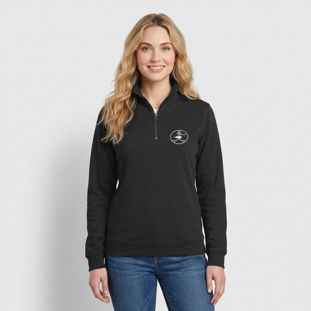 Schottengymnasium Quarter-Zip Sweatshirt - black