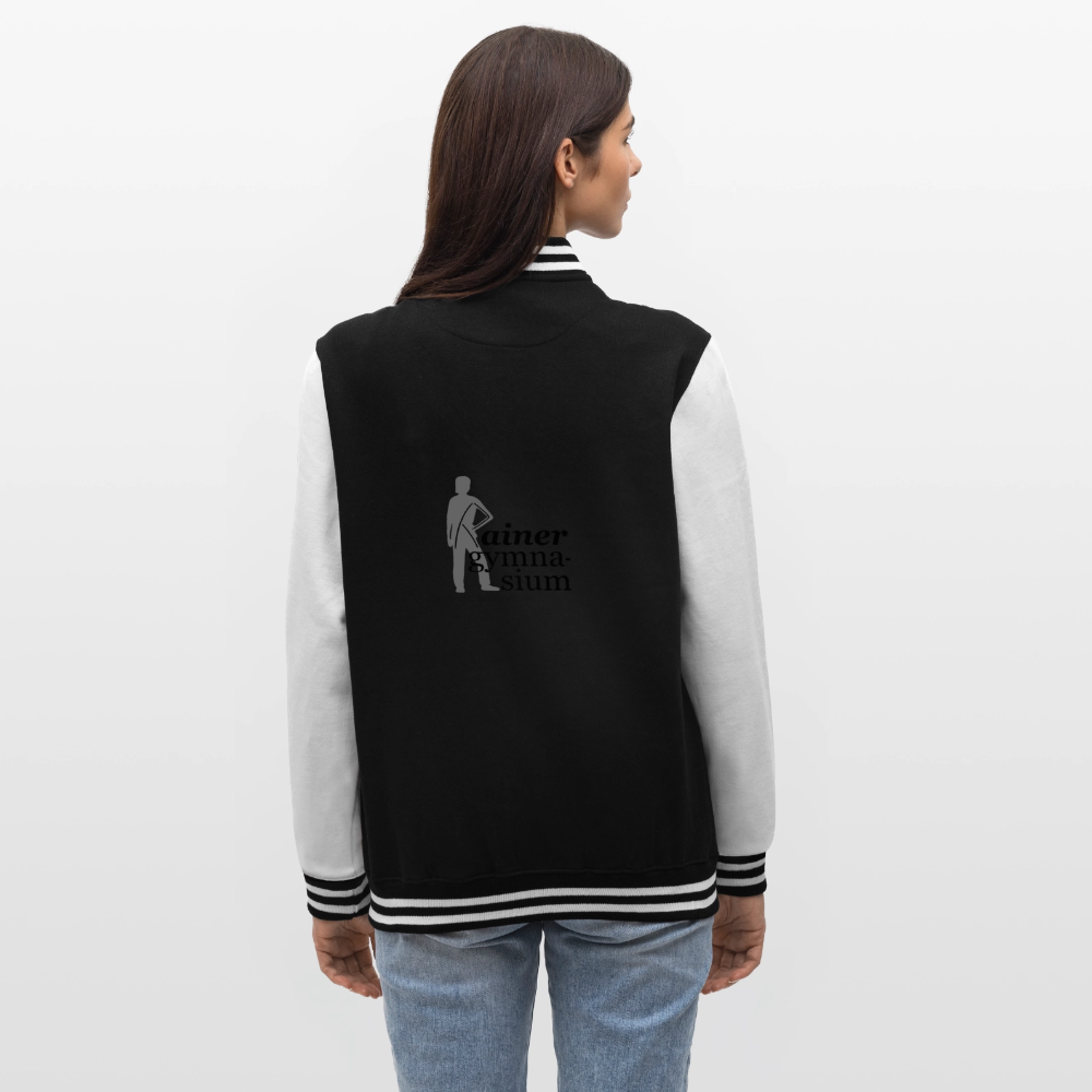 College Sweat Jacket - black/white