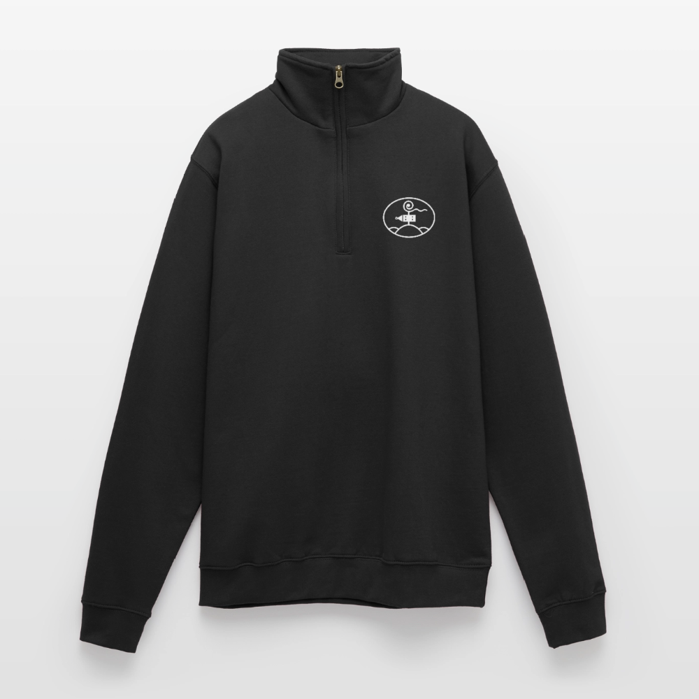 Schottengymnasium Quarter-Zip Sweatshirt - black