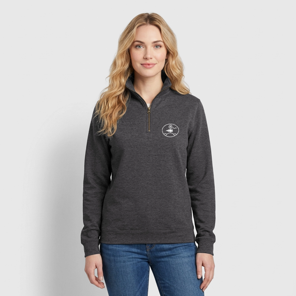 Schottengymnasium Quarter-Zip Sweatshirt - charcoal grey