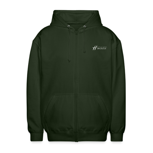 Haizingergymnasium- Kapuzenjacke - forest green