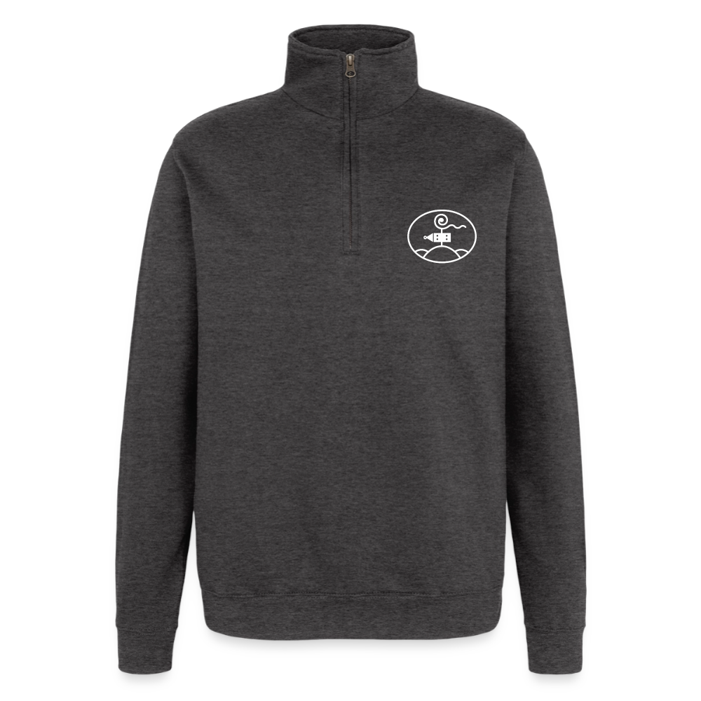 Schottengymnasium Quarter-Zip Sweatshirt - charcoal grey