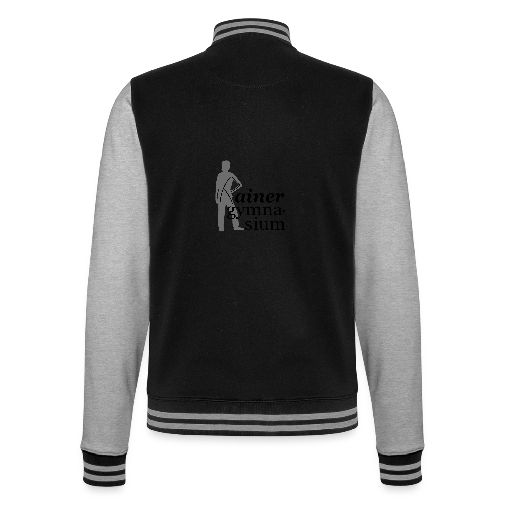 College Sweat Jacket - black/heather grey