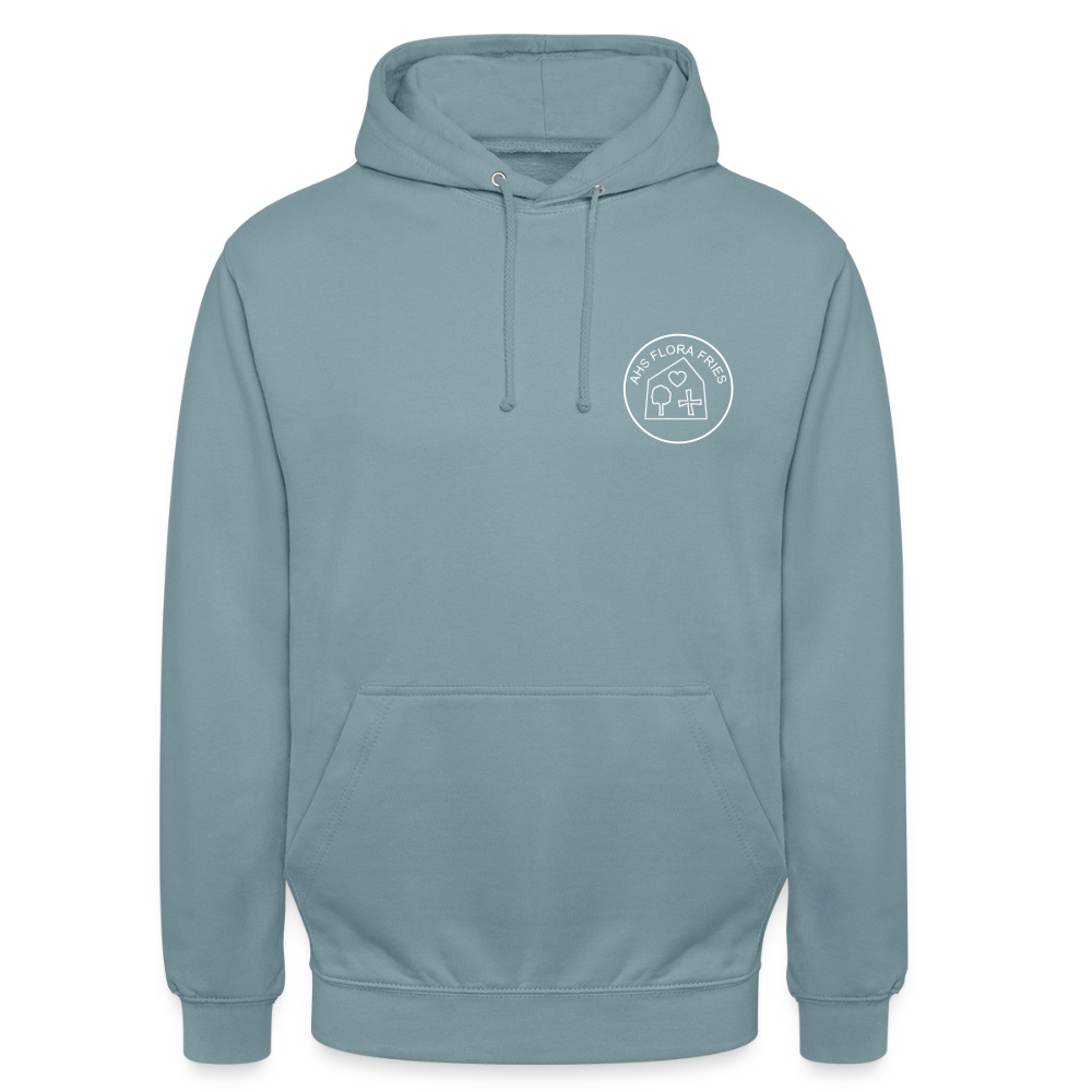 AHS Flora Fries- Unisex Hoodie - stonewash blue