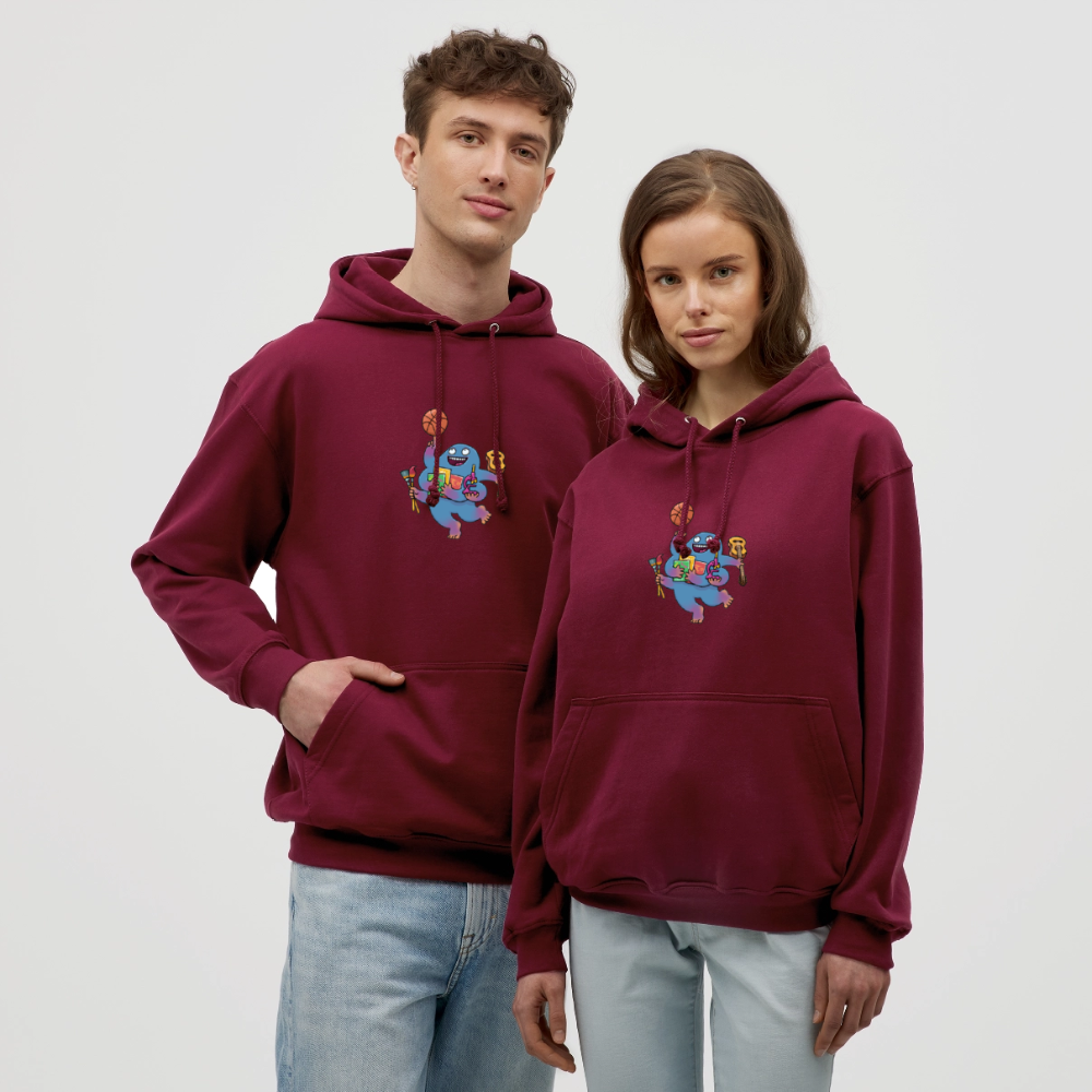 TEST Hoodie - bordeaux