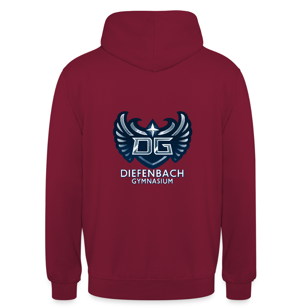 Diefenbachgymnasium- Hoodie - bordeaux