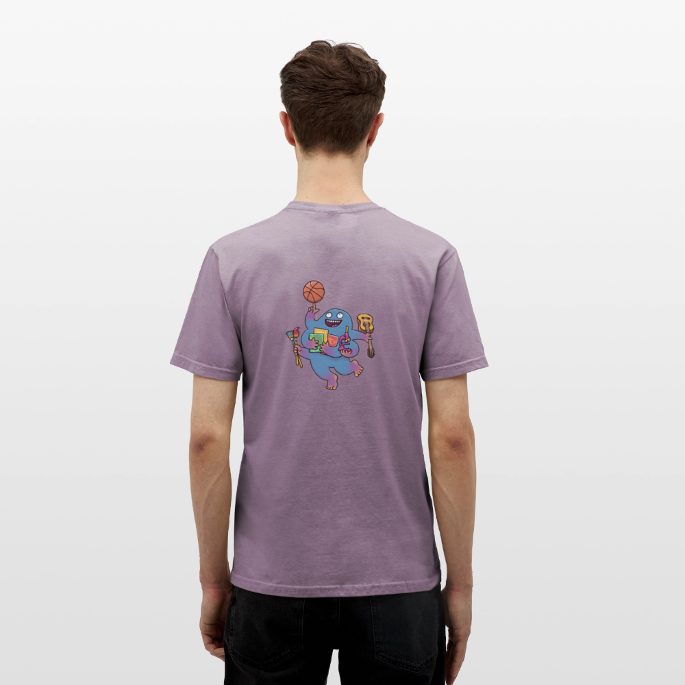 Diefenbachgymnasium T-Shirt (Design 3) - purple-grey 