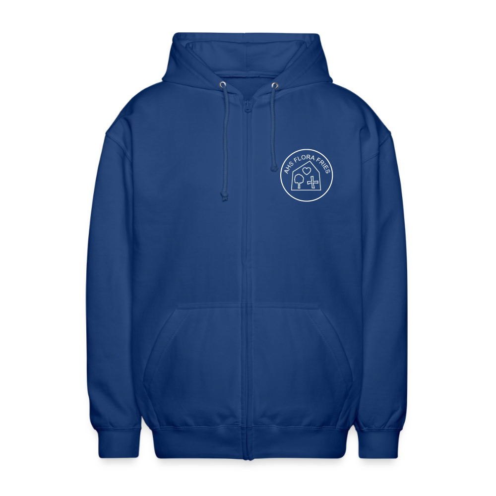 AHS Flora Fries- Unisex Hooded Jacket - royal blue