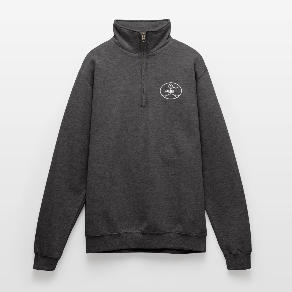 Schottengymnasium Quarter-Zip Sweatshirt - charcoal grey