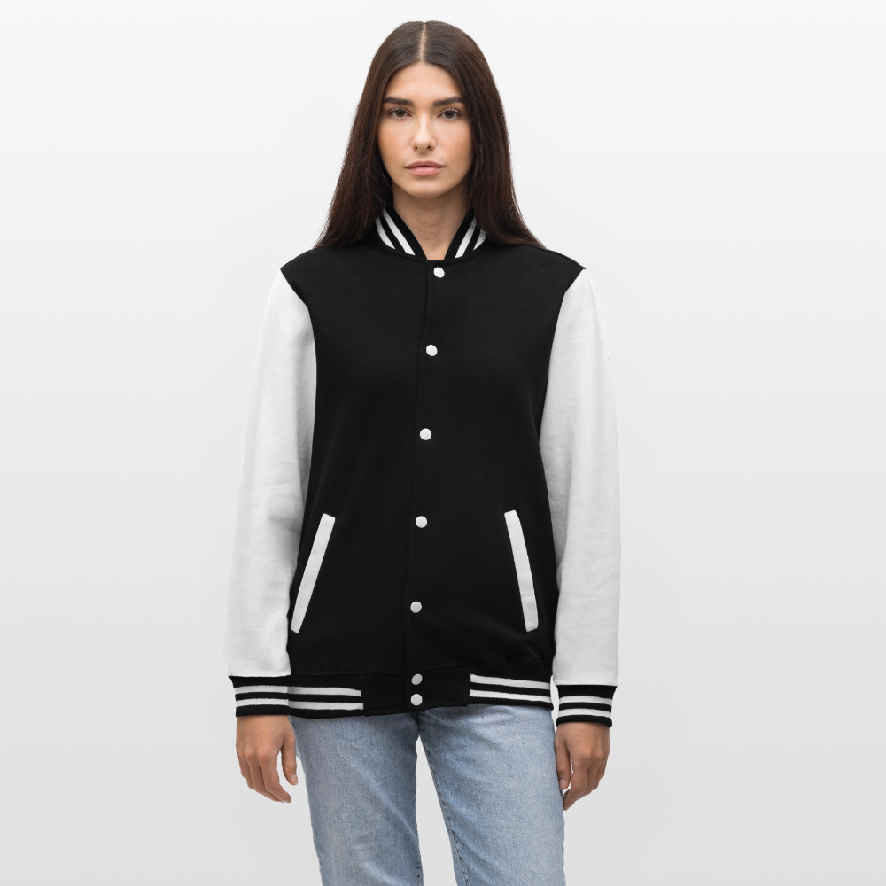 College Sweat Jacket - black/white
