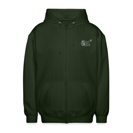 AHS Geblergasse Kapuzenjacke - forest green