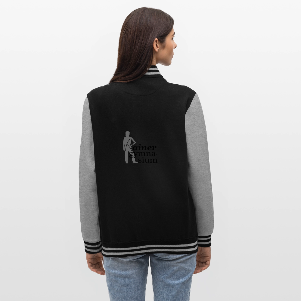 College Sweat Jacket - black/heather grey